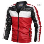 Veste en cuir de style intemporel pour homme
