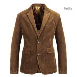 Veste en daim vintage pour homme
