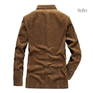 Veste en cuir doux et chaleureux pour homme