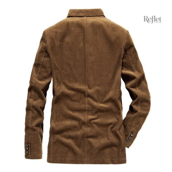 Veste en cuir doux et chaleureux pour homme