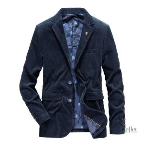 Veste homme en daim de style classique