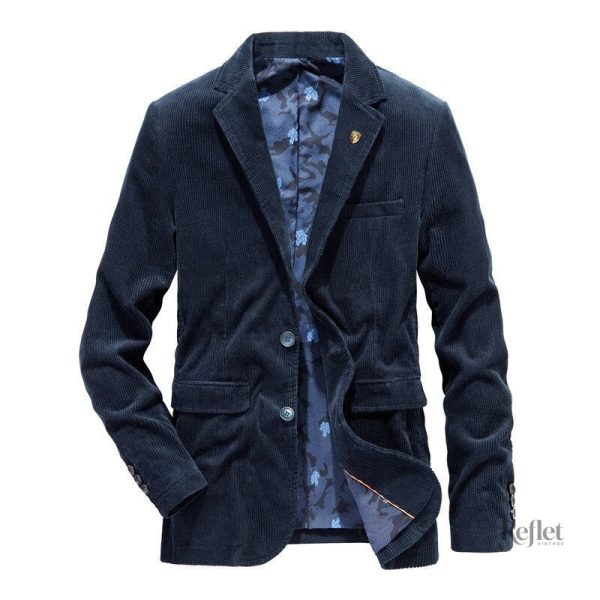 Veste homme en daim de style classique