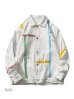 Veste en Jean Blanche Brodée pour femme