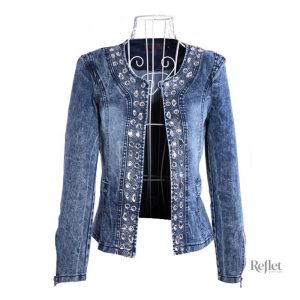 Veste en denim rétro pour un look tendance