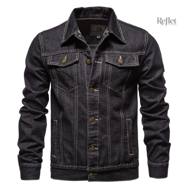 Veste en denim rétro pour homme
