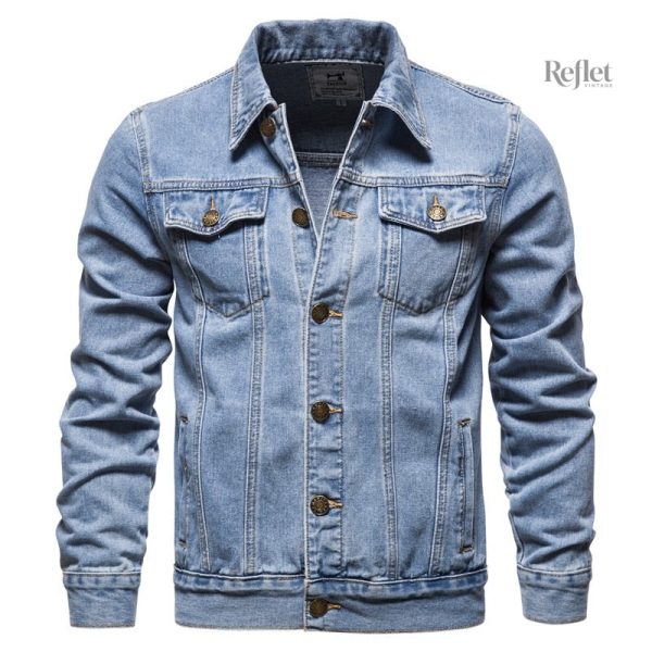 Veste homme en jean, look vintage