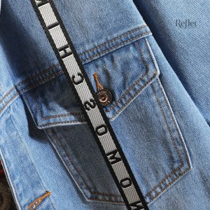 Veste en jean homme style large rétro