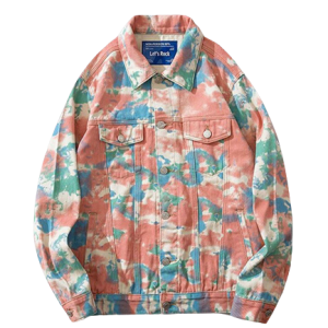 Veste en Jean Multicolore vintage pour homme