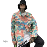 Veste en Jean colorée pour homme, look rétro tendance