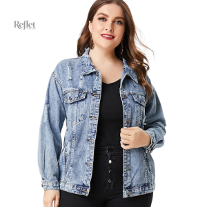 Veste en jean vintage pour femme, style rétro authentique