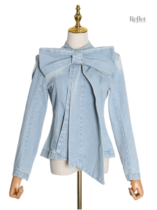 Veste en jean vintage femme, style décontracté à prix abordable