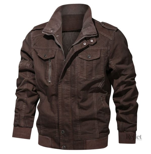 Veste en jean usé pour homme