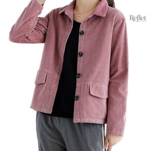 Veste femme vintage avec col classique élégant