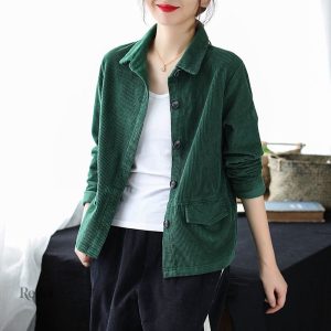 Veste à col vintage, parfaite pour un look rétro
