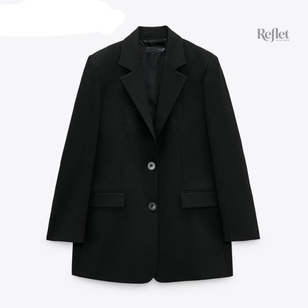 veste-femme-noir-vintage-1 Veste femme noire au style vintage