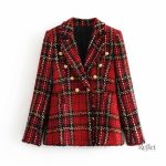 Veste vintage femme à carreaux
