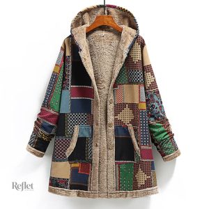 Veste vintage femme idéale pour l'hiver, look années 90