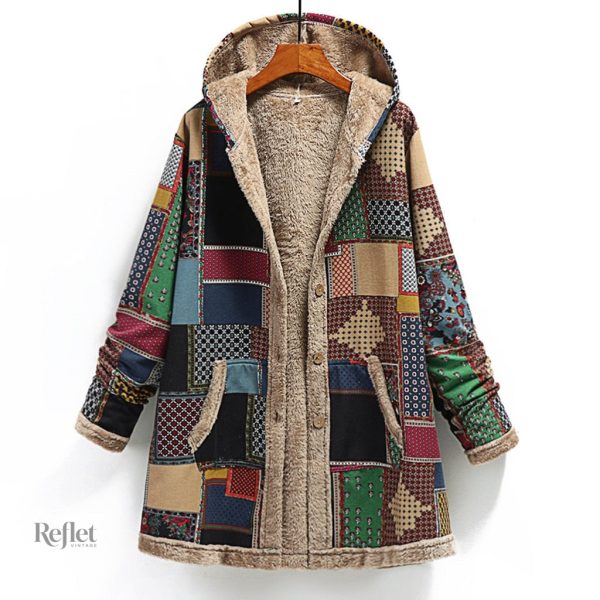 Veste vintage femme idéale pour l'hiver, look années 90