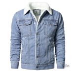 Veste Vintage en Tissu Chaud pour Homme