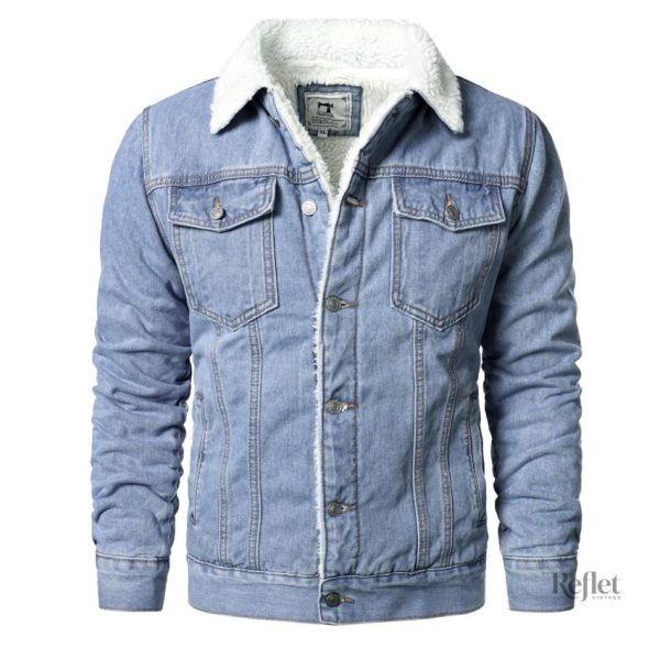 Veste Vintage en Tissu Chaud pour Homme