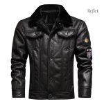Veste en cuir pour homme style vintage