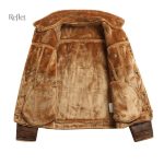 Veste élégante en cuir pour homme