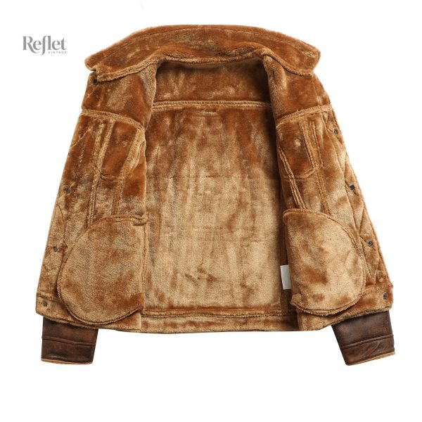 Veste élégante en cuir pour homme