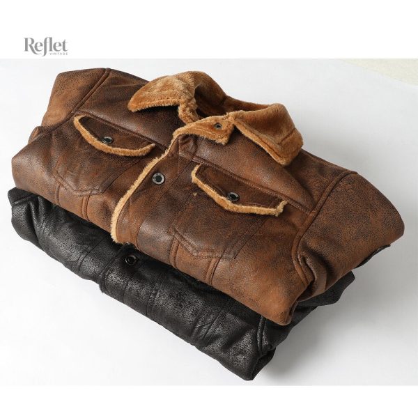 Veste en cuir homme au style intemporel