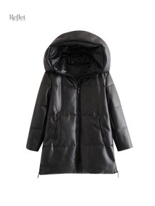 Veste vintage large femme en noir