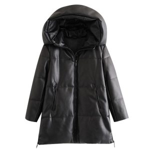 Veste vintage large femme en noir