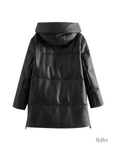 Veste vintage femme, coupe large, style rétro noir