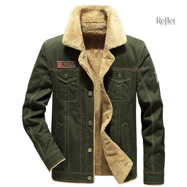 Veste militaire homme dans un ton kaki classique