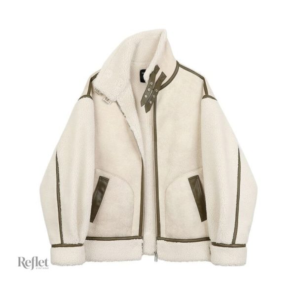 Veste polaire femme au design unique, pour un style rétro