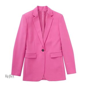 Veste vintage rose pour femme