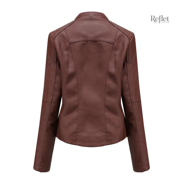 Veste vintage à l'allure moderne en simili cuir