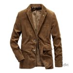 Veste homme en velours côtelé au style rétro