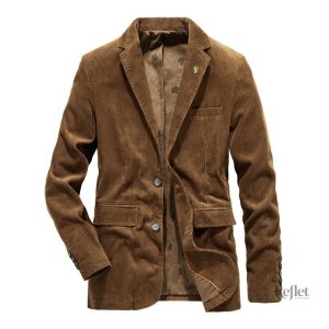 Veste homme en velours côtelé au style rétro