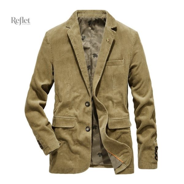 Veste en velours pour un look décontracté