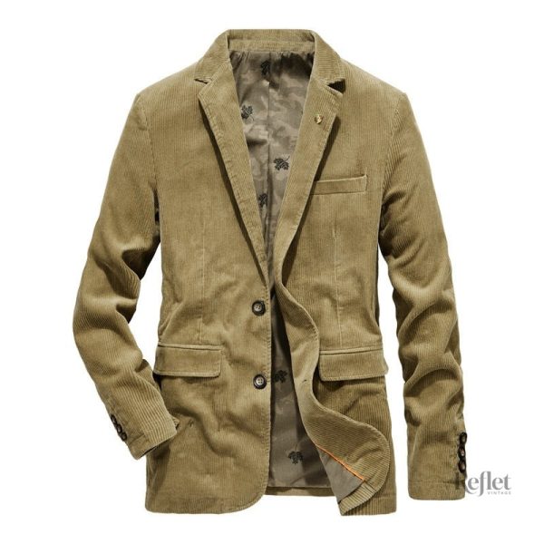 Veste d'inspiration vintage en velours pour homme
