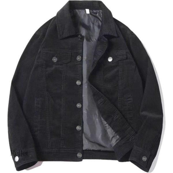 Veste côtelée pour homme, look vintage