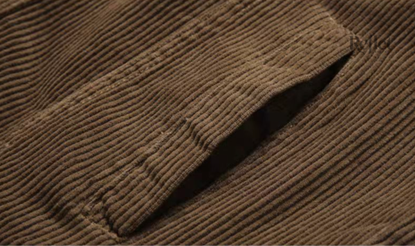 Cotelé vintage pour homme, vêtement tendance