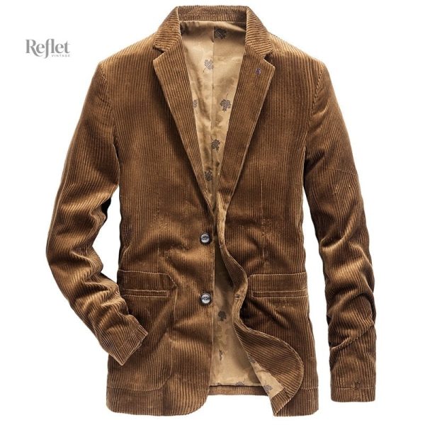 Veste vintage en velours pour homme