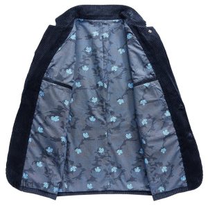 Style rétro avec veste en velours pour homme