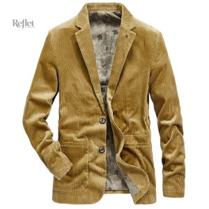Veste homme en velours au style vintage