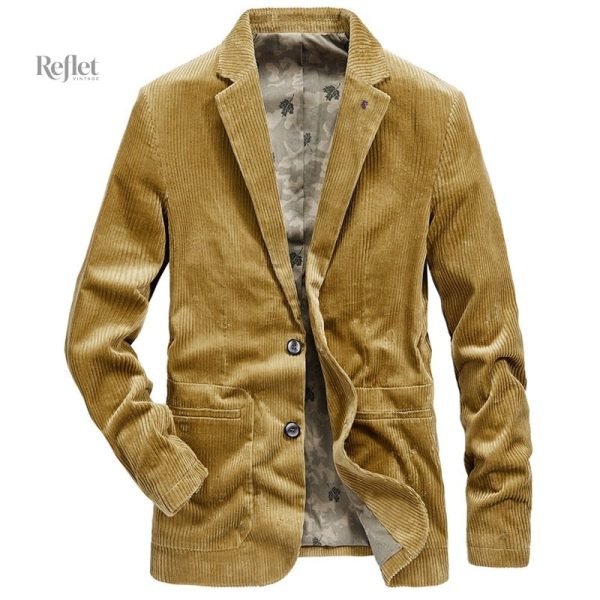 Veste homme en velours au style vintage