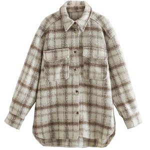 Veste vintage femme style chemise bucheron