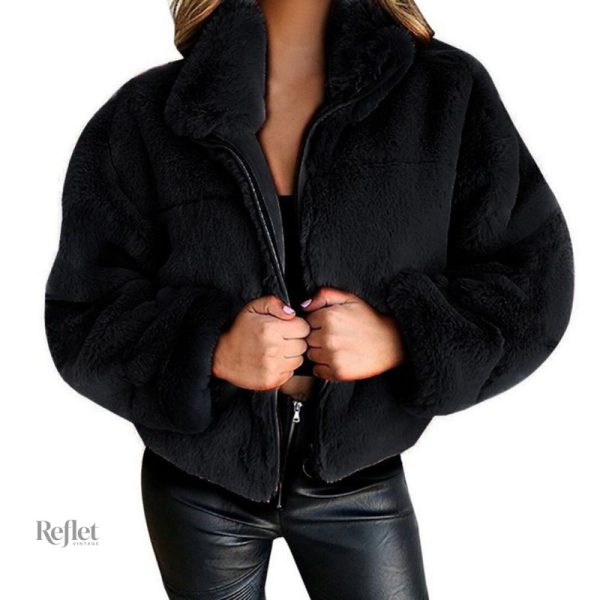 Veste à fourrure vintage pour un style rétro chic