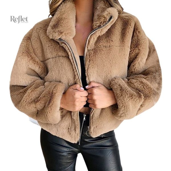 Veste féminine vintage, parfaite pour les saisons froides