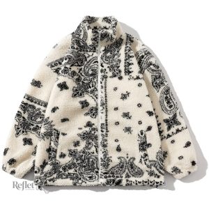 Veste vintage avec motifs rétro, parfaite pour un style unique