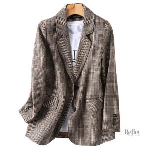 Veste oversize vintage femme, style décontracté et tendance